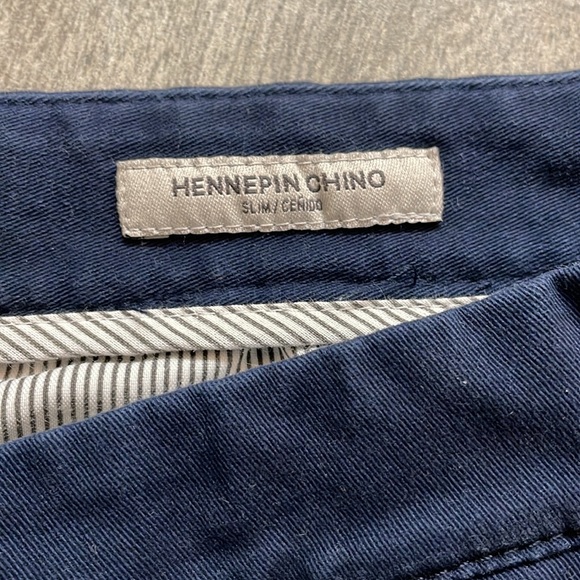 Goodfellow & Co Hennepin Chino Slim Pant 34x32 Blue - Picture 5 of 5